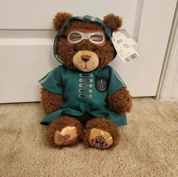 Harry Potter Build A Bear NWT Slytherin House Scarf Costume Birth Certificate - Picture 1 of 6